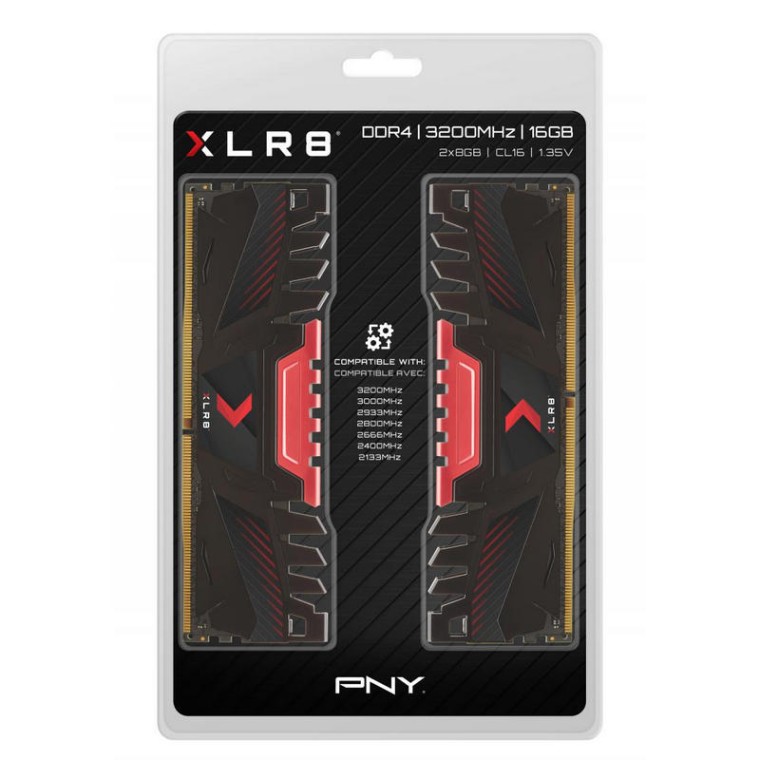 PNY XLR8 DDR4 3200 PC4-25600 16GB 2x8GB CL16