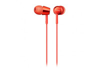 Sony MDR-EX155AP Auriculares con Micrófono Rojos