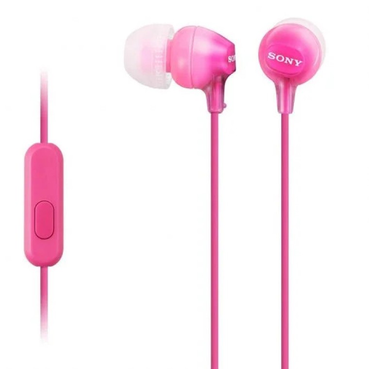 Sony MDR-EX15AP Auriculares con Micrófono Rosa