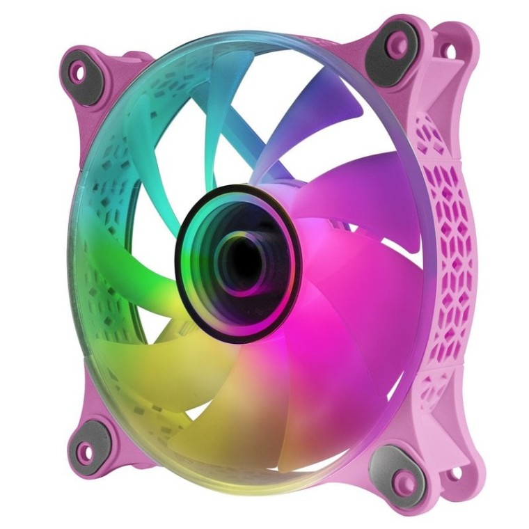 Mars Gaming MF-3D ARGB Ventilador 120mm Rosa