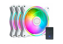 Cooler Master MasterFan MF120 Halo 3in1 White Edition Kit 3 Ventiladores 120mm Cooler Master MasterFan MF120 Halo 3in1 White Edition Kit 3 Ventiladores 120mm