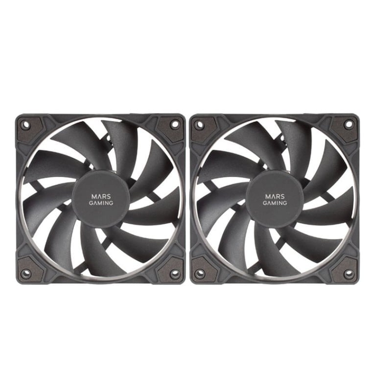 Mars Gaming MFPROX2 Set de 2 Ventiladores 120mm Negros