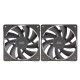 Mars Gaming MFPROX2 Set de 2 Ventiladores 120mm Negros