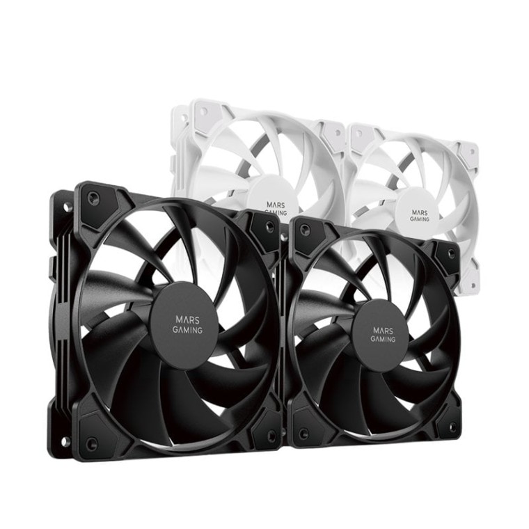 Mars Gaming MFPROX2 Set de 2 Ventiladores 120mm Negros