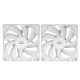 Mars Gaming MFPROX2W Set de 2 Ventiladores 120mm Blancos