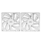 Mars Gaming MFPROX2W Set de 2 Ventiladores 120mm Blancos