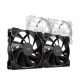 Mars Gaming MFPROX2W Set de 2 Ventiladores 120mm Blancos