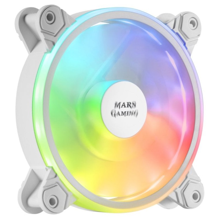 Mars Gaming MFX Ventilador ARGB Dual 120mm Blanco