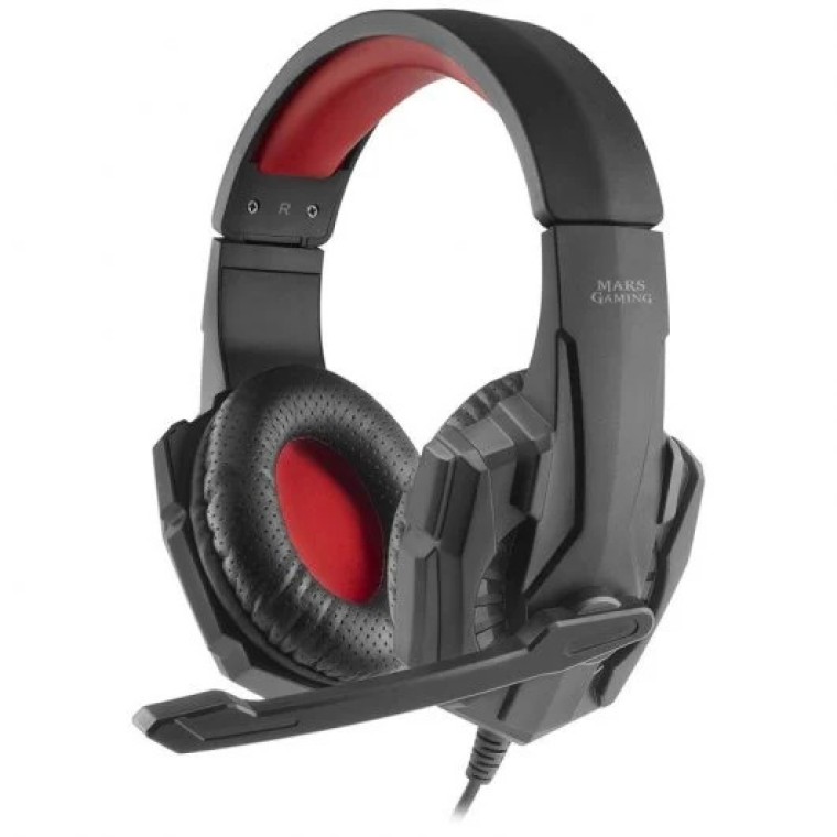 Mars Gaming MH020 Auriculares Gaming Negro/Rojo