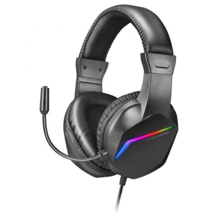 Mars Gaming MH122 Auriculares Gaming FRGB Negros