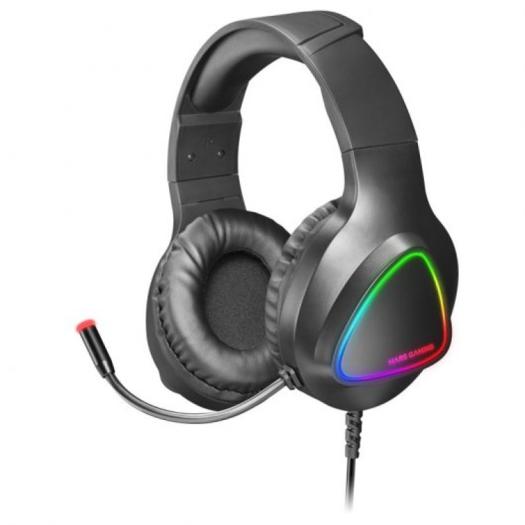 Mars Gaming MH222 Auriculares Gaming RGB Negros