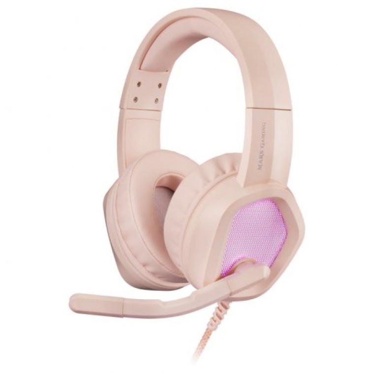 Mars Gaming MH320P Auriculares Gaming RGB Rosa