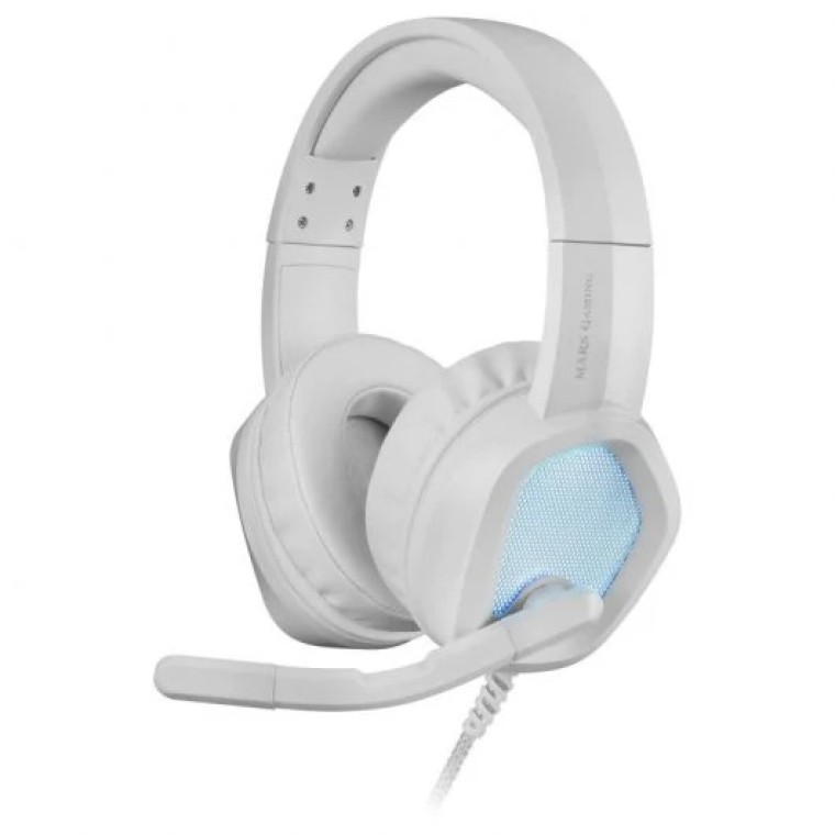 Mars Gaming MH320W Auriculares Gaming RGB Blanco