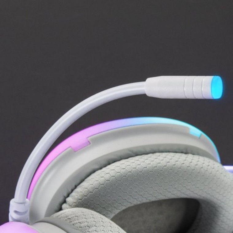 Mars Gaming MH-GLOW Auriculares Gaming 360 Full Chroma RGB Blanco