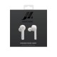 SBS TWS Light Auriculares Inalámbricos con Base de Carga 400 mAh Auto ON-OFF Blancos