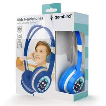 Gembird MHP-JR-B Auriculares para Niños con Limitador de Volumen Azul Gembird MHP-JR-B Auriculares para Niños con Limitador de Volumen Azul