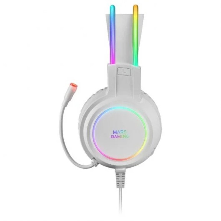 Mars Gaming MHRGBW Auriculares Gaming RGB Blancos