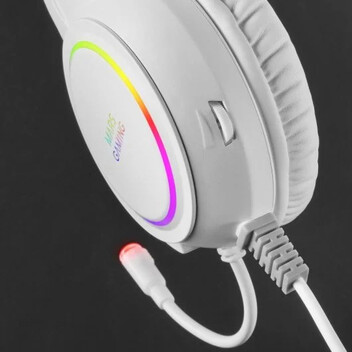 Mars Gaming MHRGBW Auriculares Gaming RGB Blancos