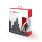 Gembird Los Angeles Auriculares Blanco/Rojo Gembird Los Angeles Auriculares Blanco/Rojo