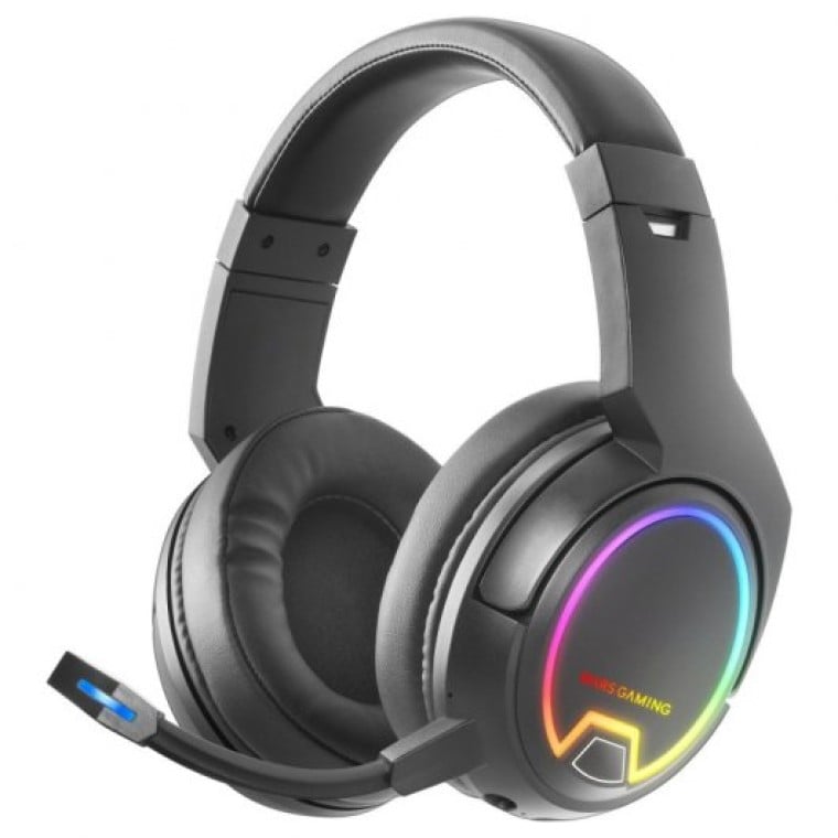 Mars Gaming MHW-100 Auriculares Gaming Inalámbricos Negros