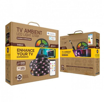 Muvit iO Tira LED WiFi RGB con Sensor Ambiental y de Sonido G 3m Muvit iO Tira LED WiFi RGB con Sensor Ambiental y de Sonido G 3m