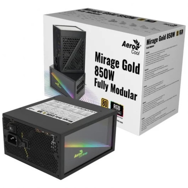 Aerocool Mirage Gold 850W 80 Plus Gold Modular