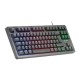 Mars Gaming MK023 TKL H-Mech Teclado Gaming FRGB Negro