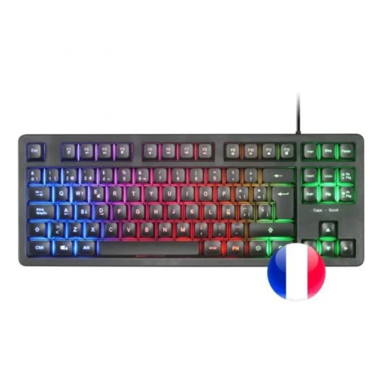 Mars Gaming MK023 TKL H-Mech Teclado Gaming FRGB Negro (FR)