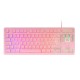 Mars Gaming MK023 TKL H-Mech Teclado Gaming FRGB Rosa