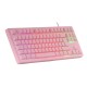 Mars Gaming MK023 TKL H-Mech Teclado Gaming FRGB Rosa