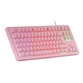Mars Gaming MK023 TKL H-Mech Teclado Gaming FRGB Rosa Mars Gaming MK023 TKL H-Mech Teclado Gaming FRGB Rosa