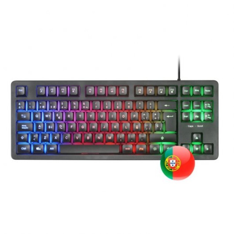 Mars Gaming MK023 TKL H-Mech Teclado Gaming FRGB Negro (PT)