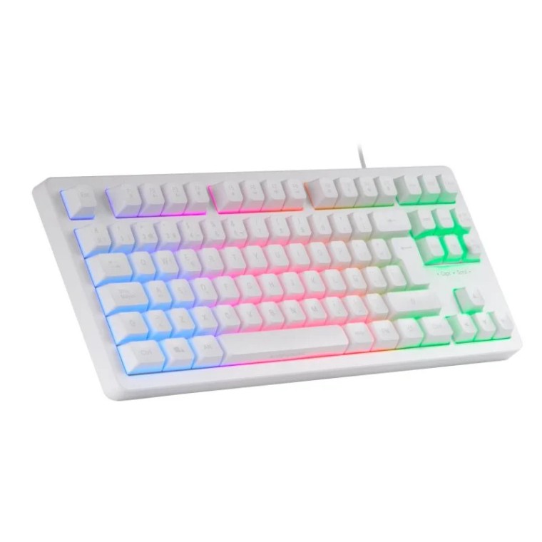 Mars Gaming MK023 TKL H-Mech Teclado Gaming FRGB Blanco