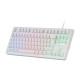 Mars Gaming MK023 TKL H-Mech Teclado Gaming FRGB Blanco