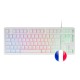 Mars Gaming MK023 TKL H-Mech Teclado Gaming FRGB Blanco (FR)