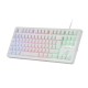 Mars Gaming MK023 TKL H-Mech Teclado Gaming FRGB Blanco (FR)