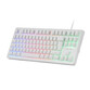 Mars Gaming MK023 TKL H-Mech Teclado Gaming FRGB Blanco (FR)