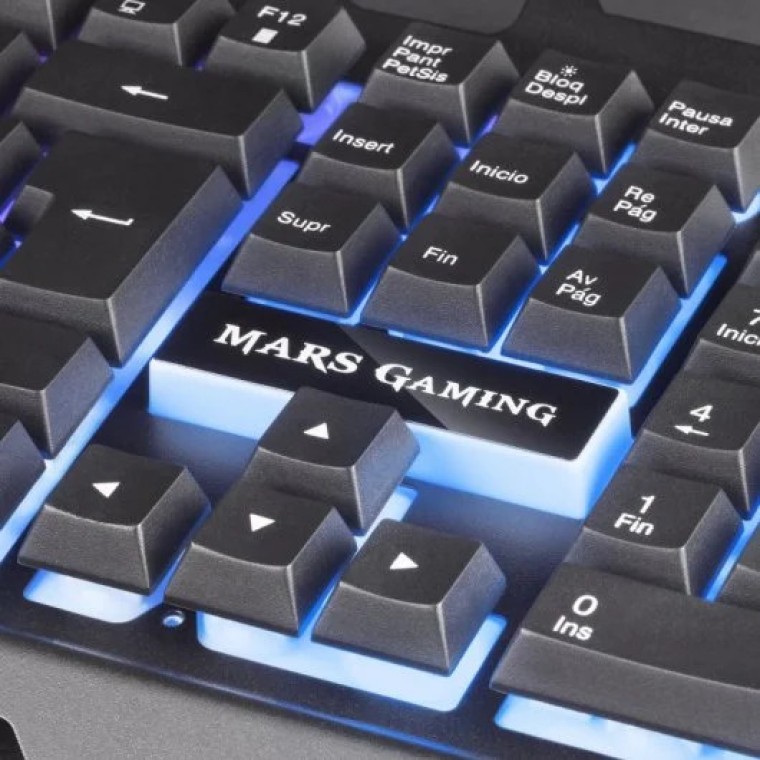 Mars Gaming MK120PT Teclado Gaming FRGB Negro Layout Portugués