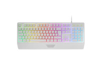 Mars Gaming Mk124 Teclado Ergonómico H-Mech FRGB Reposamuñecas Antighosting Español Blanco