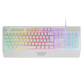Mars Gaming Mk124 Teclado Ergonómico H-Mech FRGB Reposamuñecas Antighosting Español Blanco Mars Gaming Mk124 Teclado Ergonómico H-Mech FRGB Reposamuñecas Antighosting Español Blanco