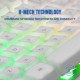 Mars Gaming MK220 Teclado Gaming Blanco H-MECH