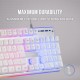 Mars Gaming MK220 Teclado Gaming Blanco H-MECH