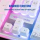 Mars Gaming MK220 Teclado Gaming Blanco H-MECH