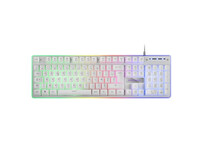 Mars Gaming MK220 Teclado Gaming FRGB Rainbow Blanco (FR) Mars Gaming MK220 Teclado Gaming FRGB Rainbow Blanco (FR)