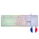 Mars Gaming MK220 Teclado Gaming FRGB Rainbow Blanco (FR)