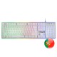 Mars Gaming MK220 Teclado Gaming Blanco H-MECH Layout Portugués