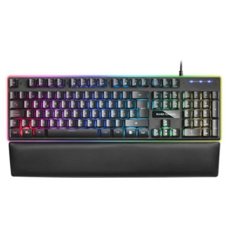 Mars Gaming MK320 Teclado Híbrido RGB Negro