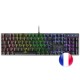 Mars Gaming MK422 Teclado Mecánico Gaming RGB Negro Switch Azul (FR)