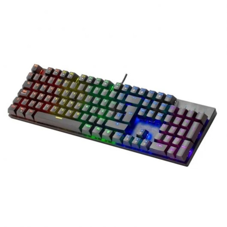 Mars Gaming MK422 Teclado Mecánico Gaming RGB Negro Switch Azul (FR)