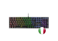 Mars Gaming MK422 Negro Teclado Mecánico RGB Switch Azul Idioma Italiano